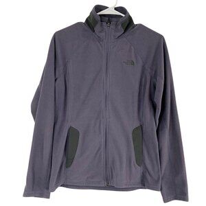 The North Face Flashdry Purple Long Sleeve Full Zip Fleece Sweater Size S